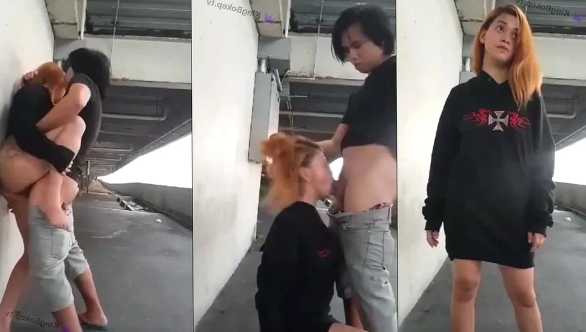 Foto Memek Punk in Love Anak Pank Main di Parkiran Sambil Berdiri dan Berlari Cewenya Kurang Puas